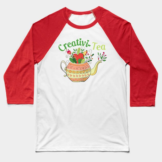 CreativiTea Baseball T-Shirt by b34poison